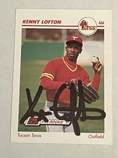 Kenny Lofton 1991 Impel Pre-Rookie AAA Signed Autograph Auto Tucson Toros Rare🔥