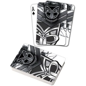 122067 NEW ZEALAND WARRIORS NRL TEAM LOGO MASCOT SUPPORTER DECK OF PLAYING CARDS - Picture 1 of 2