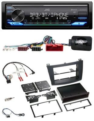 JVC Bluetooth DAB USB Lenkrad Autoradio für Mazda 3 2009-2013 Can-Bus - Bild 1 von 4