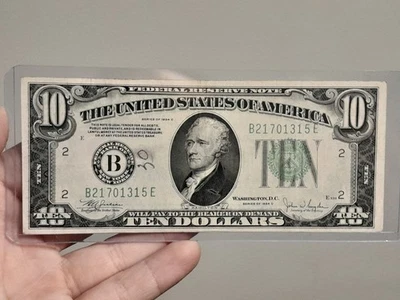 1934 C $10 Federal Reserve Note New York - Image 1 of 4