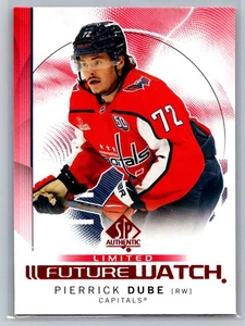Auténtico Pierrick Dube Limited 2024-25 SP #146 rojo Washington Capitals - Imagen 1 de 2