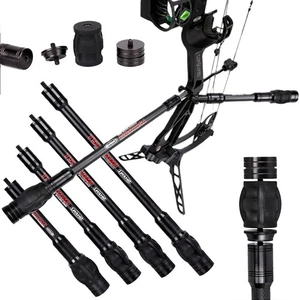 3K Carbon Fiber Balance Bar Rod 6" 8" 10" 12 Stabilizer Archery CompoundBow Hunt - Picture 1 of 17