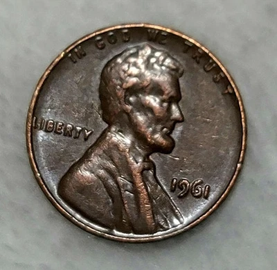 1959 No Mint Mark  Lincoln Penny Error “L”  In Lib & Letter on  Rim - Errors - Image 1 of 4