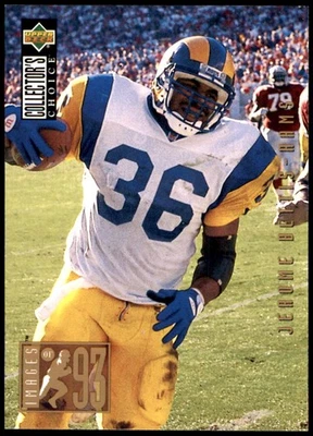 Jerome Bettis 1994 Collector's Choice #35 Rams NFL LEER ENVÍO GRATUITO AutographDen Foto 1 de 2