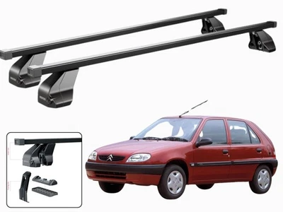 Barres Portatutto Porte-Paquebot Pour Citroën Saxo 5 Portes 1996-2004 Menabo - Photo 1/4