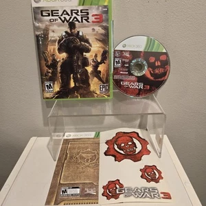 Gears of War 3 (XBox 360, 2011) CIB mit Handbuch + Stickerbogen EUC 1-Tag Versand - Bild 1 von 7
