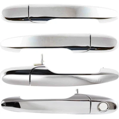 Conjunto de maçaneta de porta para 2006-2013 Chevrolet Impala cromado exterior 4 peças - Imagem 1 de 4