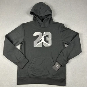 Jordan Hoodie Youth Boys XL Black 23 Jump Man Pullover Fleece NWT - Picture 1 of 8