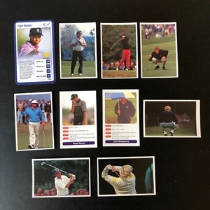 Tiger Woods Golf Top Trumps A Question of Sport 10 Card Lot Garcia Langer Norman