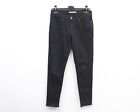 LEVI STRAUSS 711 Skinny Women W28 L30 Black Mid Rise Jeans Trousers Slim Pants