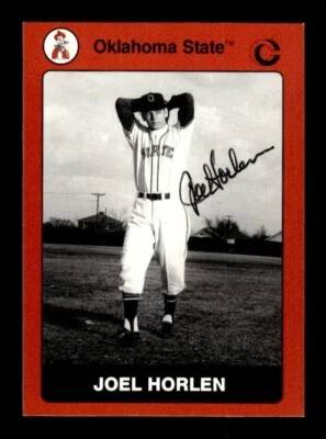 JOEL HARLEN SIGNED 1991 COLLEGIATE COLLECTION OKLAHOMA STATE COWBOYS #33 AUTO - Image 1 of 2
