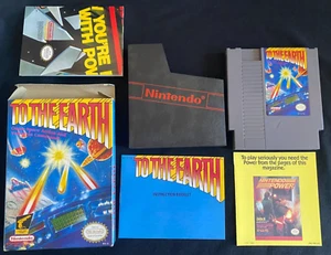 To the Earth Nintendo Entertainment System, 1990 NES Box, Póster, Manual, CIB - Imagen 1 de 2