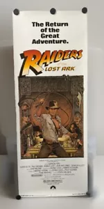 RAIDERS OF THE LOST ARK 14x36 Indiana Jones Vintage Original 1982 EINSATZ GEROLLT - Bild 1 von 15