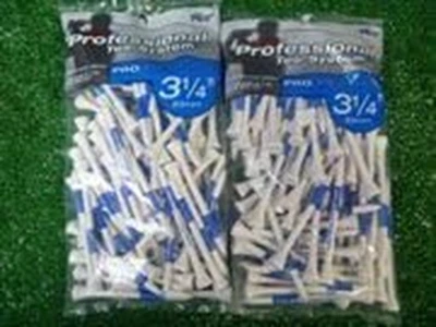 LENGTH-PLUS 3 1/4" WHITE GOLF TEES 2 BAGS C - Image 1 of 4