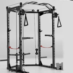 All-in-1 Power Cage Strength Training Power Rack 1600 Lbs Capacity for Home Gym - Picture 1 of 11