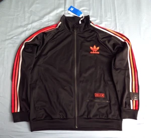 Size XL 25.5" Chest ADIDAS ORIGINALS Men's Track Tops Jacket X-Large Black - Picture 1 of 9