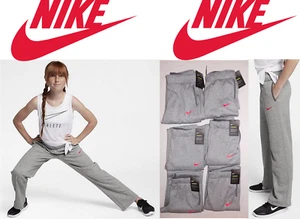 Girls 7-16 Nike Therma Fleece Athletic Pants Sizes S, M, L Gray/Pink DRI-FIT - Picture 1 of 11