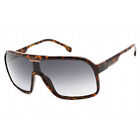 Carrera 1046/s 0086 9o Shield Shaped Havana Frame W/grey Shaded Lens Sunglasses
