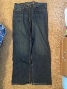 Sears Roebuck Mens Jeans - Relaxed Straight - 36x32 - Blue - 58287 - Picture 1 of 3