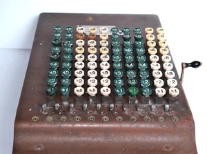 Vintage Comptometer Adding Calculator Machine Felt & Tarrant mfg Co Chicago - Picture 1 of 9