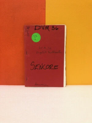 Sencore DVM 36 Digital Multimeter Operation, Application & Maintenance Manual - Image 1 of 2