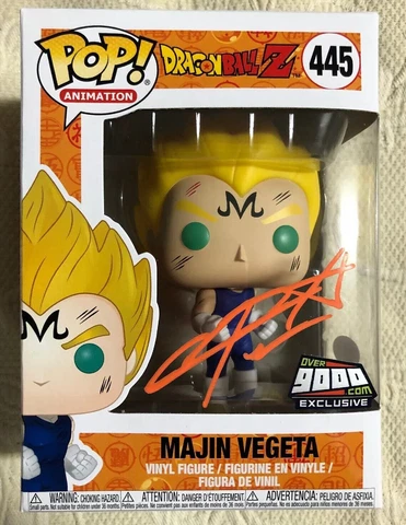 Chris Sabat Signed Autographed Majin Vegeta Funko Pop Over 9000 JSA COA 5 Cover
