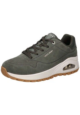 Skechers UNO RUGGED - CHILLPROOF Damen Frauen Sneaker Leder 155135 OLV Oliv