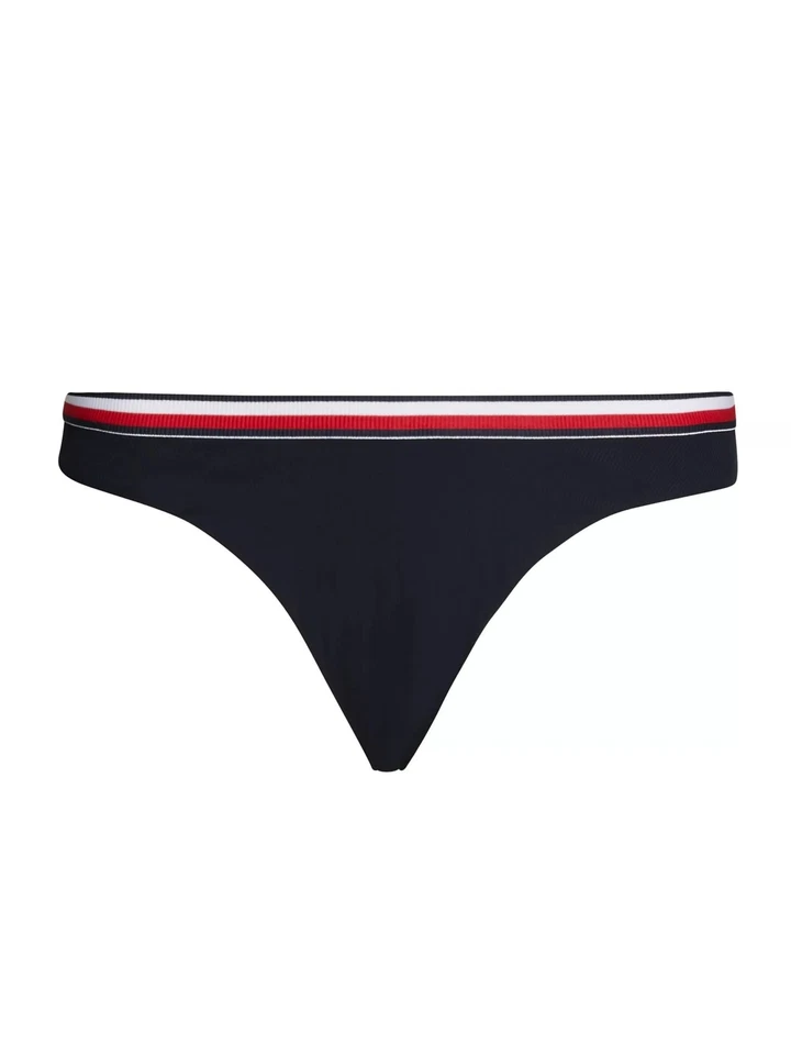 Tommy Hilfiger Damen Bikinihose Cheeky High Leg Bikini Blau - Bild 1 von 1