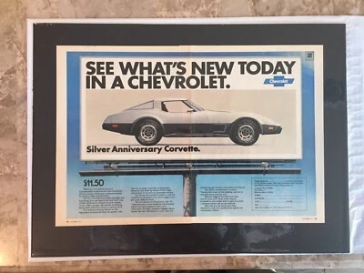 *READY to DISPLAY*1978 Chevrolet Corvette Silver Annv*Original*car ad print +++ Foto 1 de 3