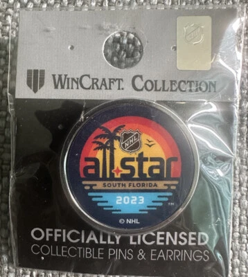 2023 NHL All Star South Florida Souvenir Hockey Pin,Bottom. - Image 1 of 4