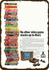 1980 ATARI VIDEO GAME System Vintage-Look-Edge **DECORATIVE REPLICA METAL SIGN** - Picture 1 of 1