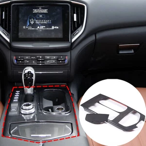 Real Carbon Fiber Center Control Gear Panel Cover Maserati Ghibli 2017-2022 US - Picture 1 of 8