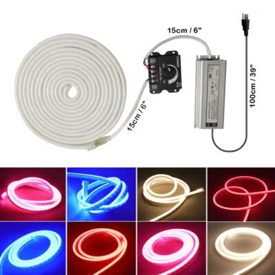 16.4ft / 5m 12V LED Neon Rope Light Strip Flexible Tube Boat KTV Bar Party Decor - Image 1 of 4
