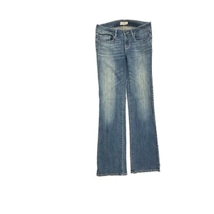 Bullhead schwarze Bootcut Damengröße 5 dunkle Waschung blau Denim Jeans - Bild 1 von 5