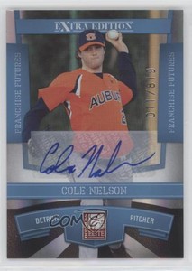 2010 Donruss Elite Extra Edition Franchise Futures Signatures Cole Nelson Auto