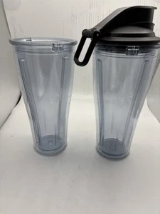 Vitamix 20oz Travel To-Go Tumbler 2 Cups 1 Lid Only Smoothie Container - Picture 1 of 8
