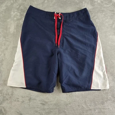 Pantalones Cortos de Tabla Old Navy Para Hombre Grandes Azul Marino Blanco Cordón Natación Surf Resistente Foto 1 de 4
