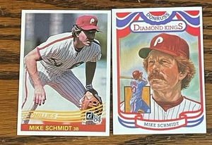 Mike Schmidt 2 Log 1984 Donruss Phillies HOF Free Shipping - Picture 1 of 4