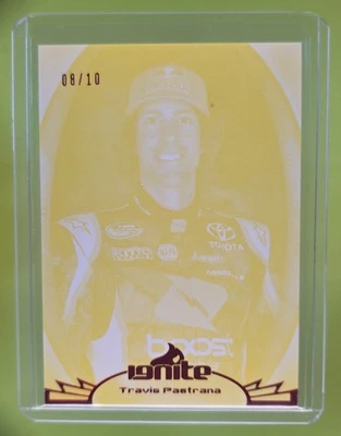2012 Press Pass Racing Ignite Travis Pastrana Color Proof Yellow /10 #44 - Image 1 of 4