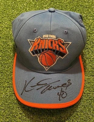 Sombrero de los New York Knicks de colección de los 90 NBA baloncesto autógrafo nuevo sin existencias nuevo con etiquetas Foto 1 de 4