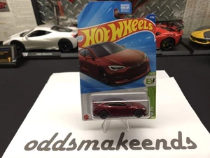 Hot Wheels: Tesla Model S Plaid (RED) - 1:64 Diecast Car - HW EV 1/10 - Picture 1 of 7