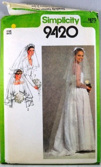 UNCUT Simplicity 9420 Bridal Headpieces and Veils - Image 1 of 1