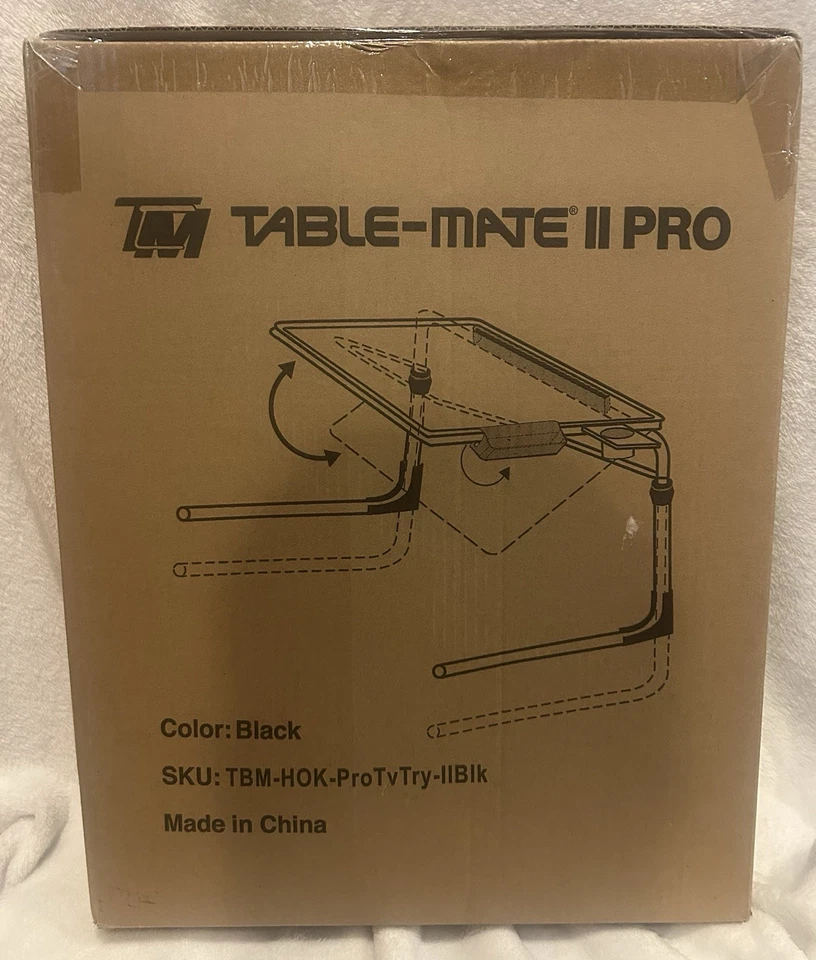 NEW TM Table-Mate II Pro Folding TV Dinner Lap Top Tray - Black - Image 1 of 1
