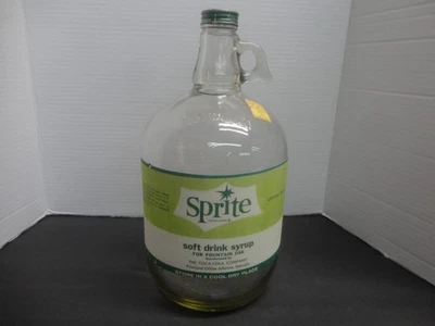 SPRITE SODA FUENTE JARABE JARRA ETIQUETA DE PAPEL Foto 1 de 4