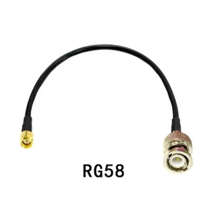 BNC male to RP SMA Male plug (female pin) RF coaxial cable RG58 1ft/2ft/3ft - Picture 1 of 5