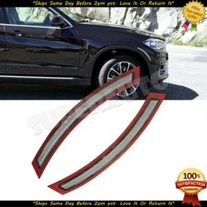 Fit 2014-2017 BMW F15 X5 F85 CLEAR Lens 2pcs Side Marker Bumper Reflector Cover - Picture 1 of 3