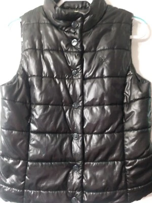 Chaleco acolchado negro Converse One Star estilo Y2K para mujer talla grande Foto 1 de 4