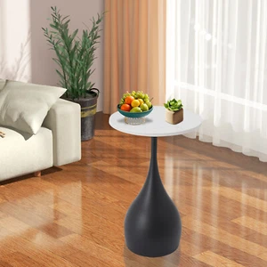 Modern Sofa Side Table, Round Accent Table,Round End Table for Small Spaces 55cm - Picture 1 of 20