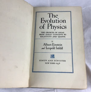 The Evolution of Physics Albert Einstein 1938 First Edition First Printing USA - Imagen 1 de 14