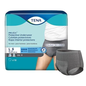 Tena ProSkin Maximum Absorbent Underwear, Large (BG/18) - Picture 1 of 6